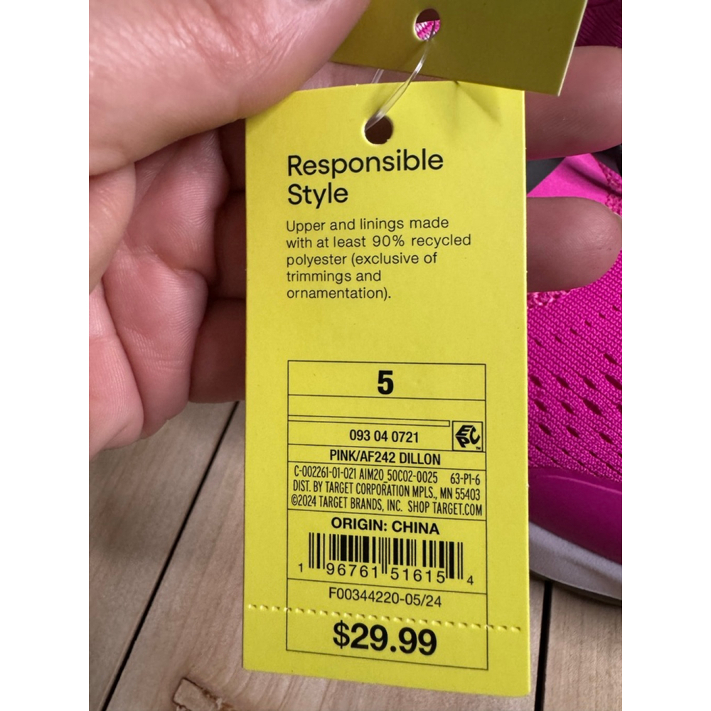 Kids' Dillon Slip-On Performance Sneakers - All In Motion™ Pink 5 - Picture 6 of 6